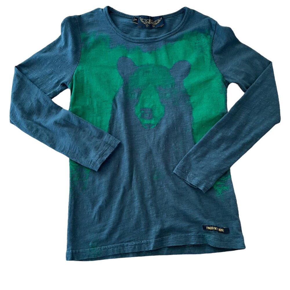 Finger In The Nose Bear Long Sleeve Tee 5